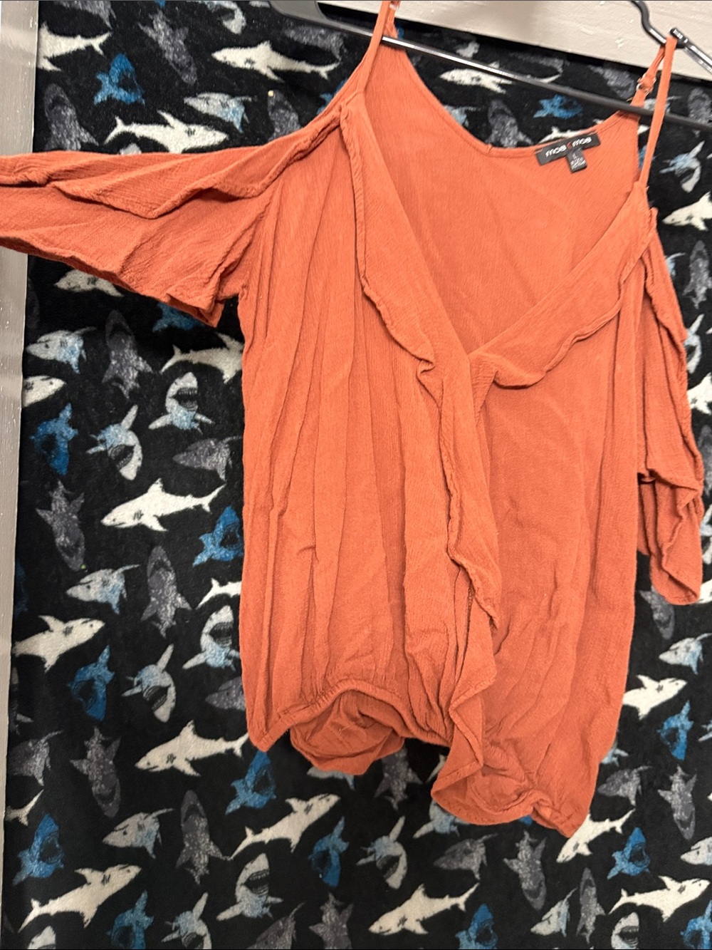 Mossimo Supply Co. Rust Orange V-Neck Tank